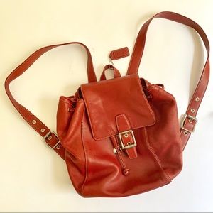 COACH Red Leather Legacy Backpack DIY